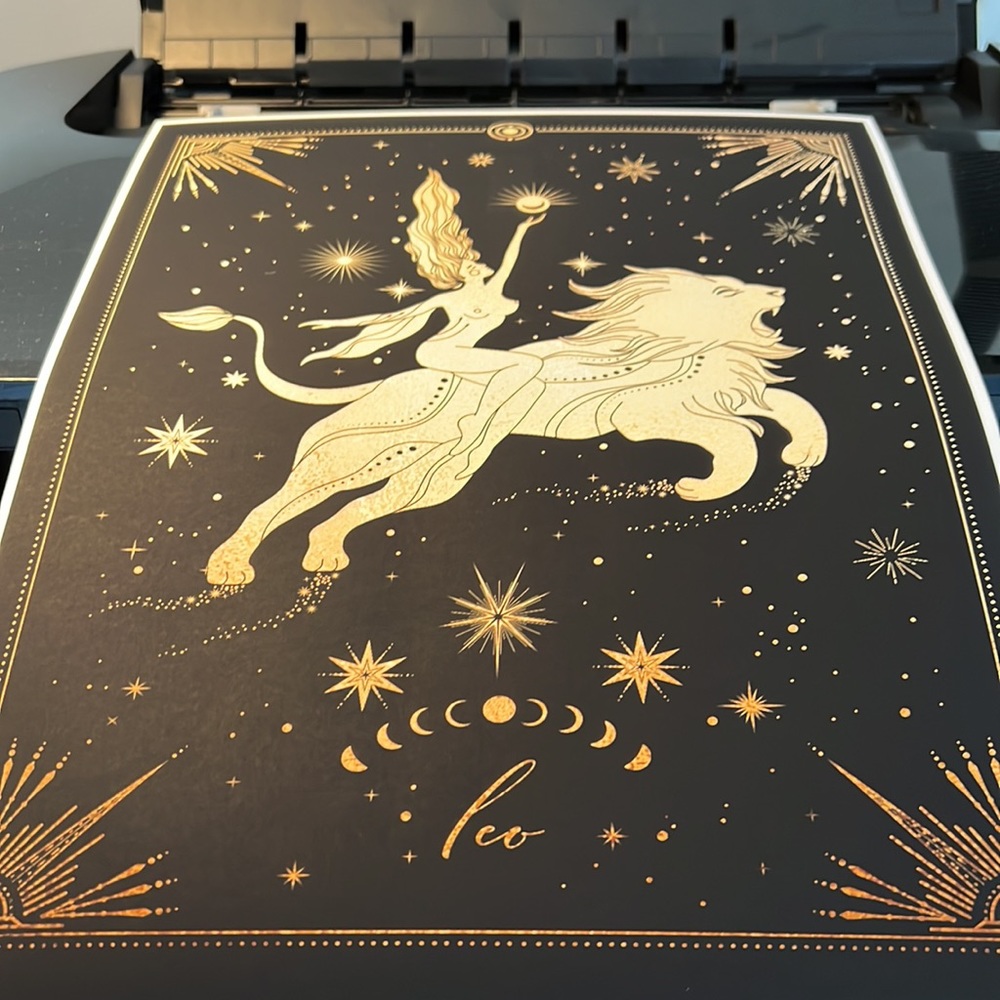 Leo Wall Art Celestial Zodiac Print Poster Unframed - Picture 10 of 17